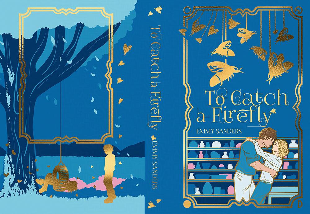 Full spread of To Catch A Firefly hard cover