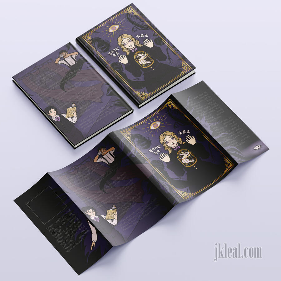 Commission: The Spirit Bares Its Teeth full dust jacket for Rainbow Crate. Note: I only did the artwork; typography of actual book differs from mockup.