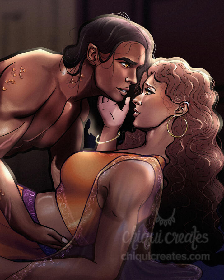 Couple commission of Mina's characters, Val and Yara